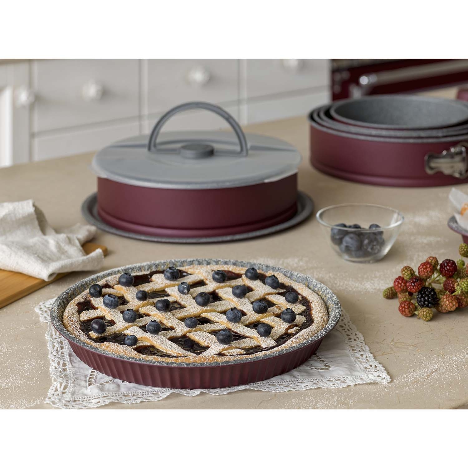 Forma do tarty 26 cm Tognana Sweet Cherry, 10 foremek w kształcie cyfr
