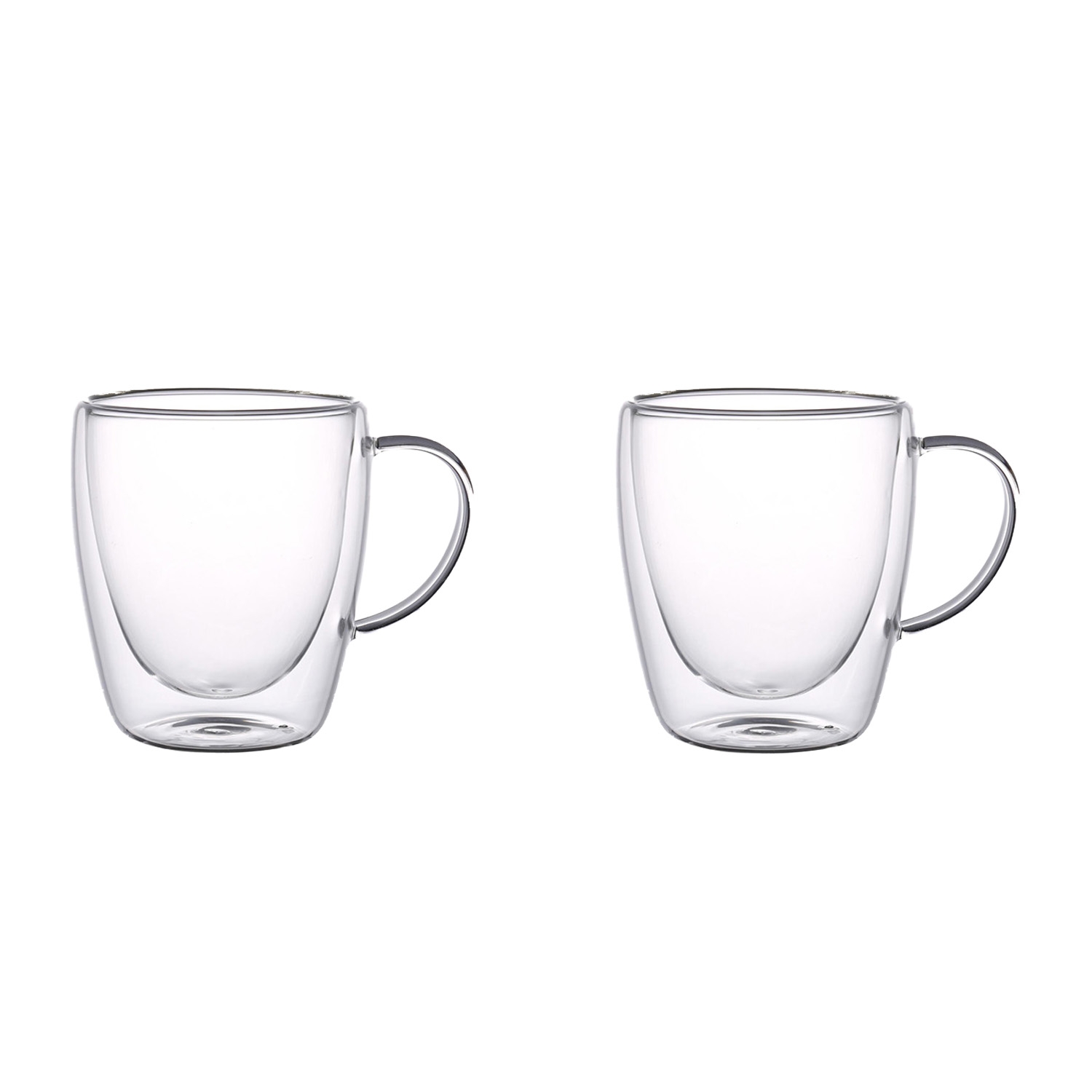Szklanki termiczne MG Home Renza, 2 sztuki, 300 ml, z przezroczystym uchem