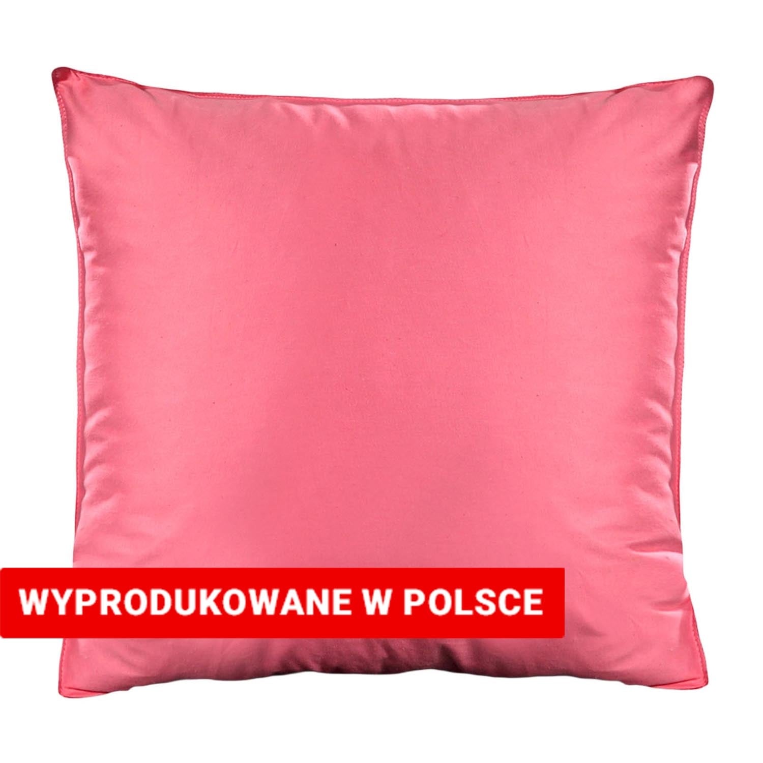 Poduszka puchowa 40 x 40 cm AMW, kaczy puch i pierze, różowa