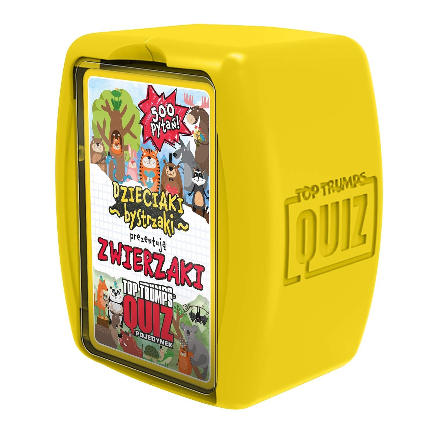 Gra karciana Top Trumps Zwierzaki Bystrzaki, gra towarzyska, 500 pytań