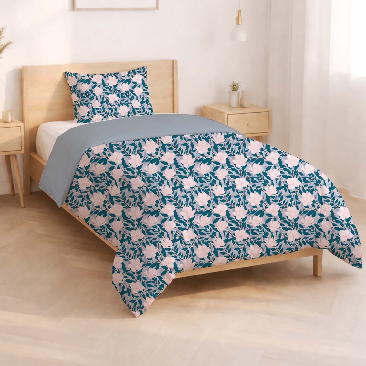 Pościel bawełniana 140 x 200 cm Pation Home Vivienne, magnolia