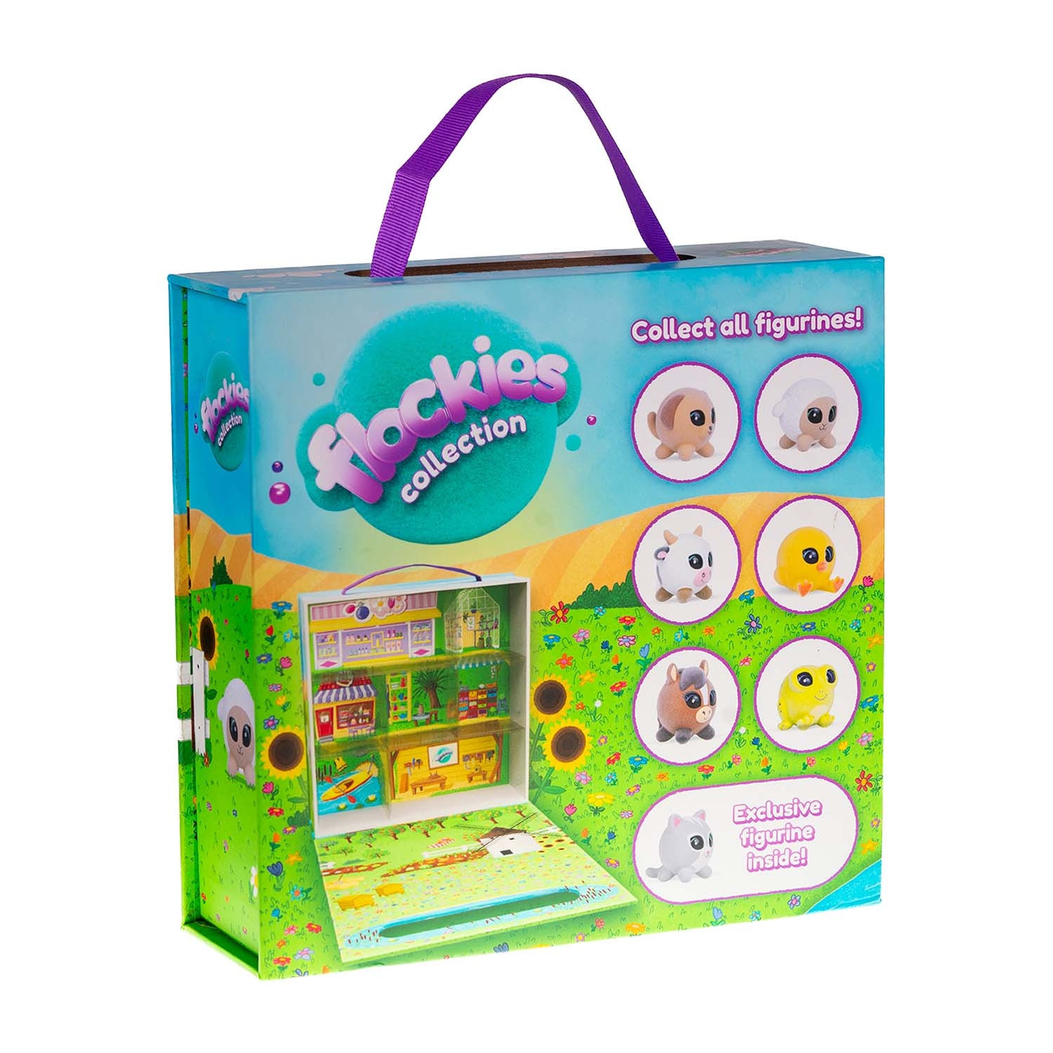 Walizka Flockies, farma, z kotkiem Caroline
