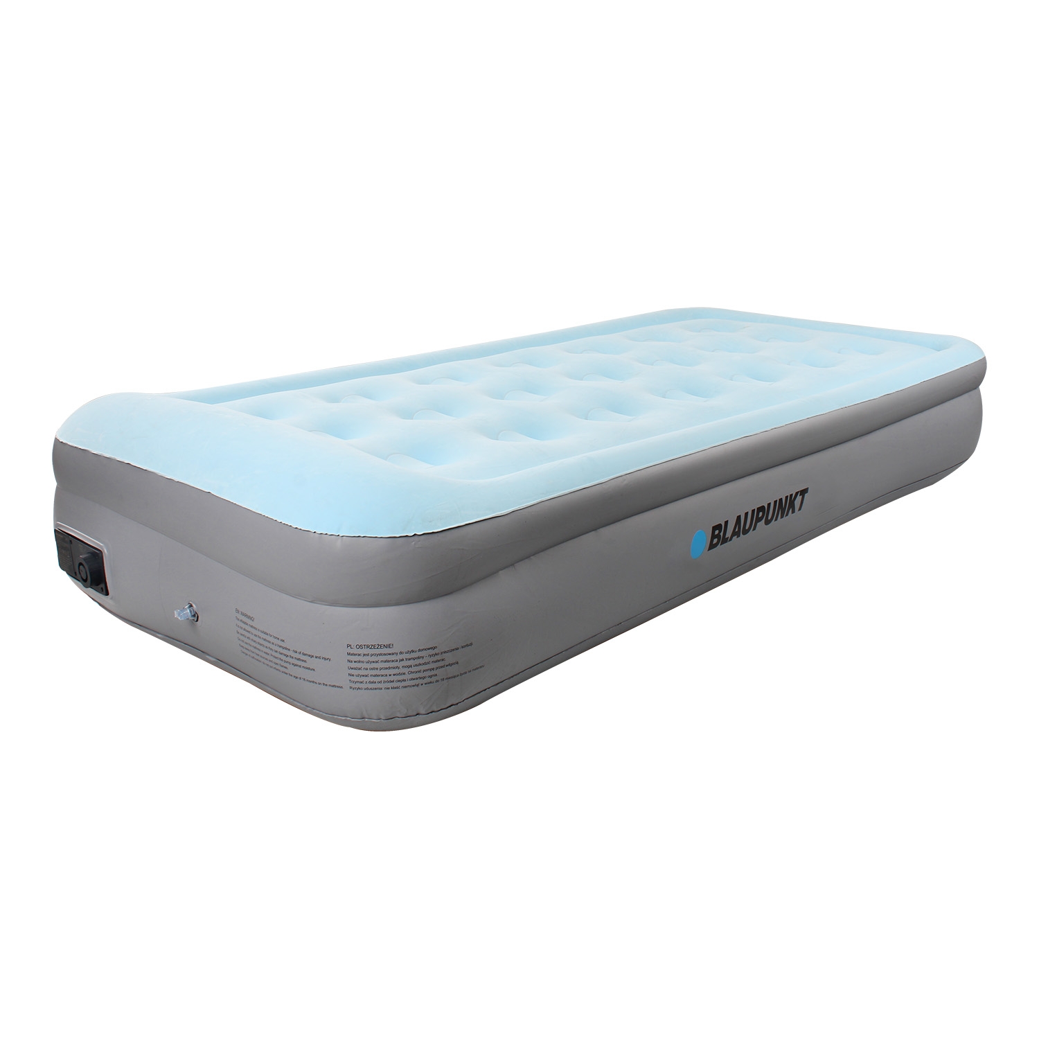 Materac dmuchany 194 x 94 x 38 cm Blaupunkt IM715, z wbudowaną pompką elektryczną