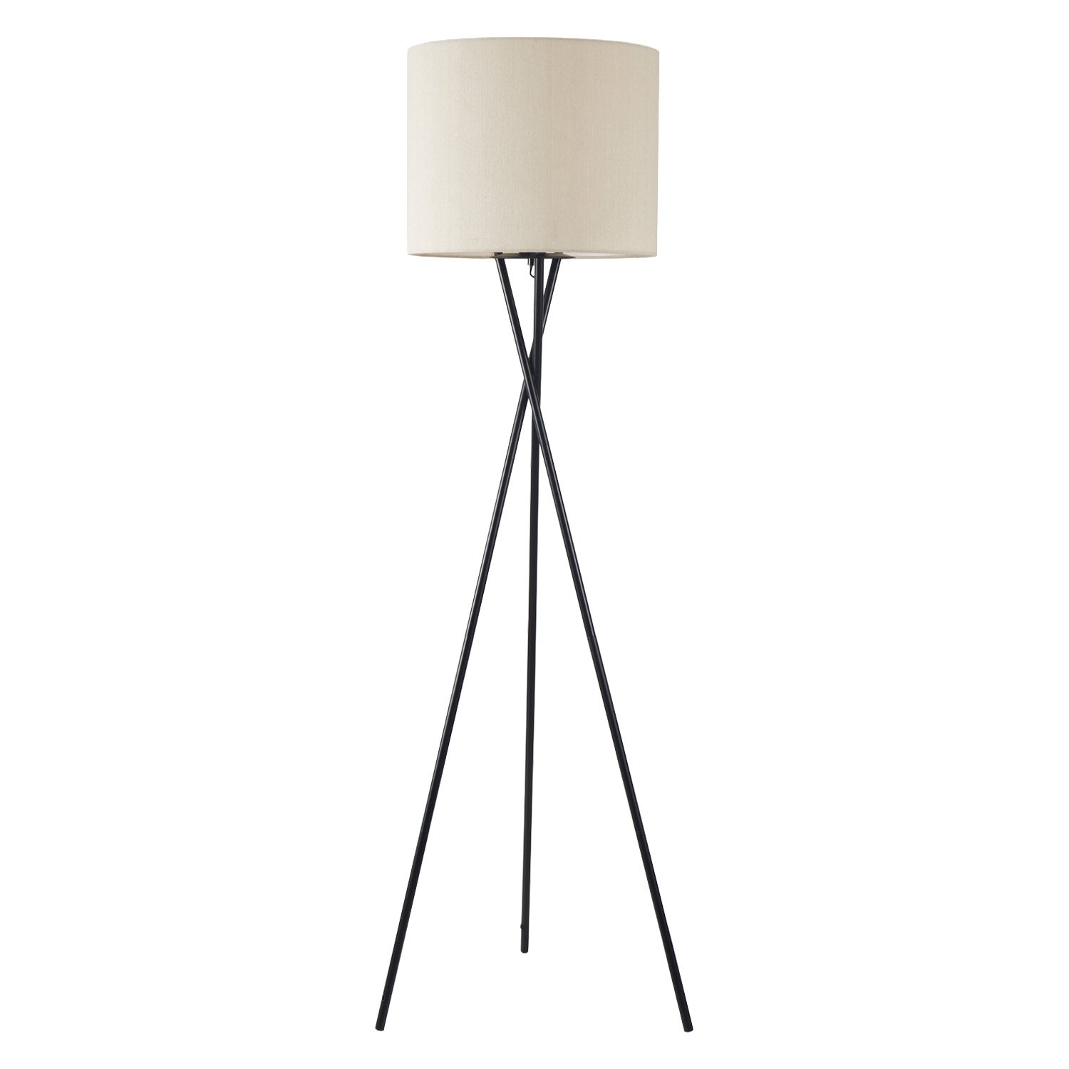 Lampa podłogowa Sanico Goldlux Tekla, E27, len naturalny