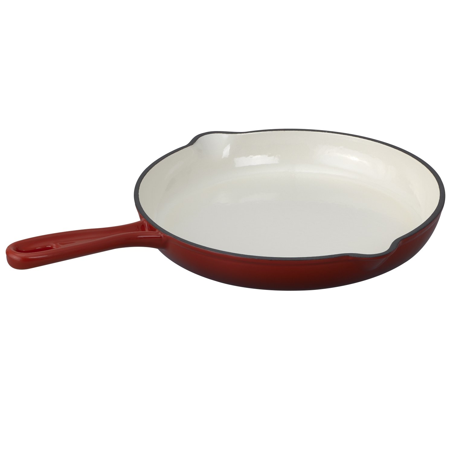 Patelnia 25 cm MG Home Infinito, żeliwna, czerwona