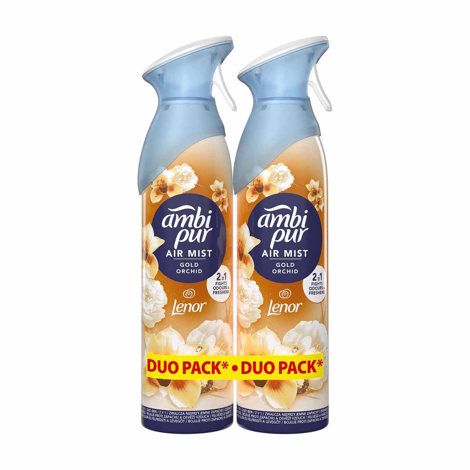 Odświeżacz powietrza Ambi Pur Gold Orchid, 2 x 185 ml