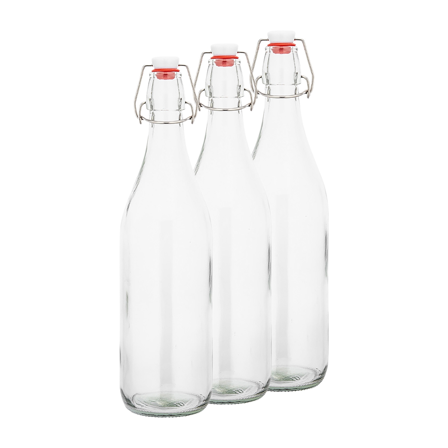 Butelka szklana z klipsem Altom Design, 1 l, 3 szt.