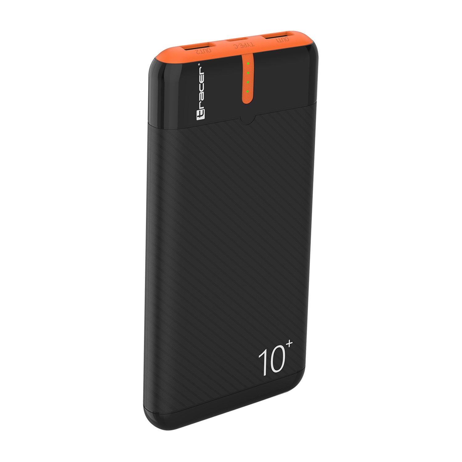 Powerbank Tracer EnerGo, 10000 mAh, czarno-pomarańczowy