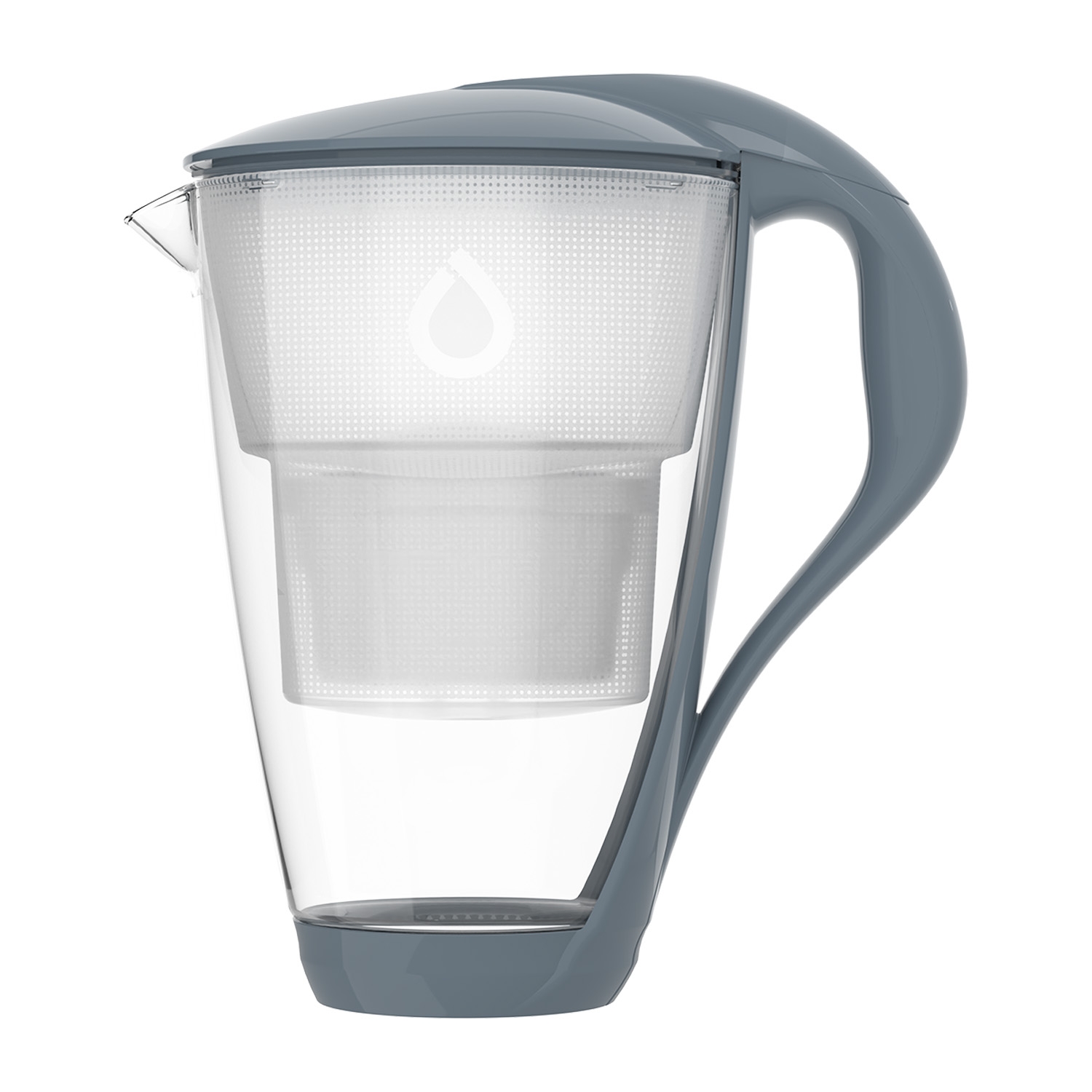Dzbanek filtrujący szklany Dafi Crystal LED, 2 l, wkład filtrujący Unimax, stalowy