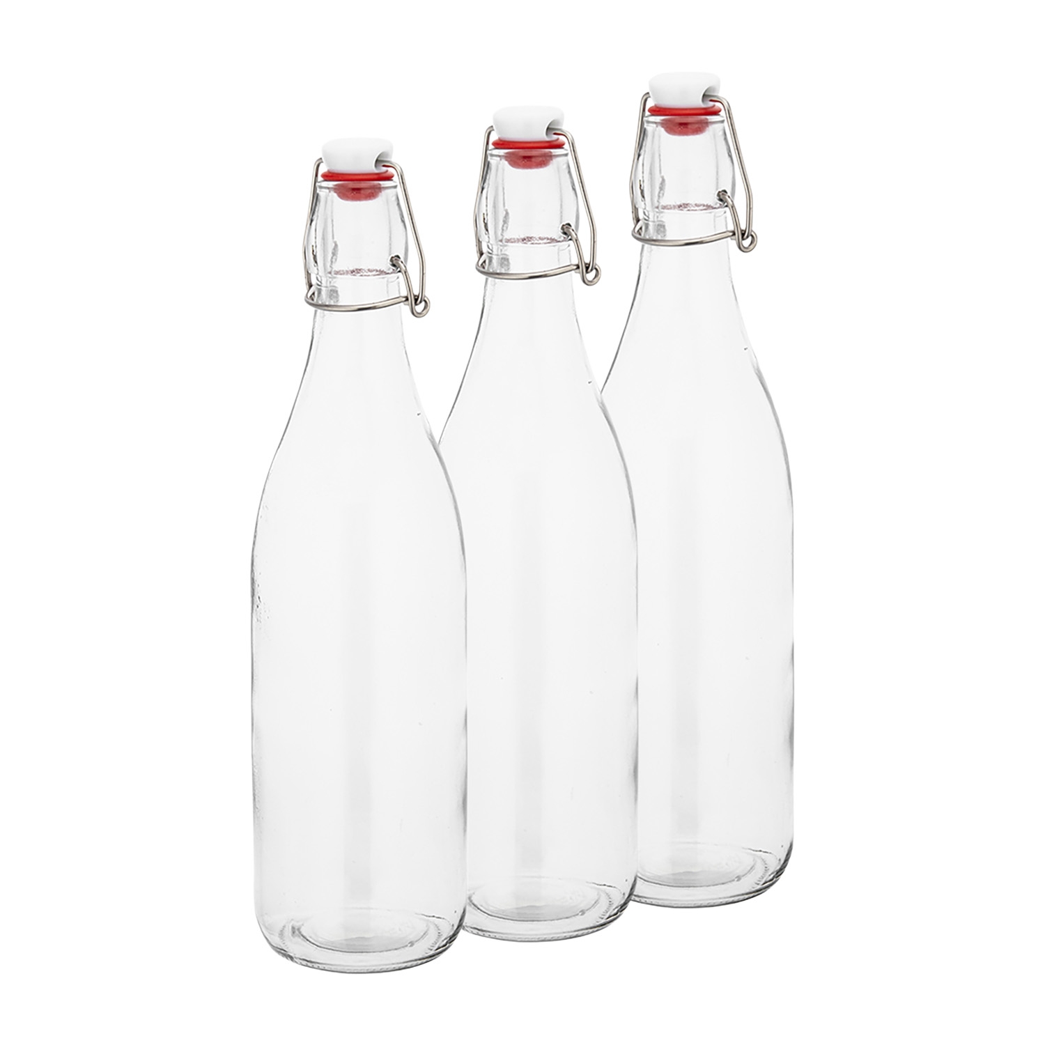 Butelka szklana z klipsem Altom Design, 0,5 l, 3 szt.
