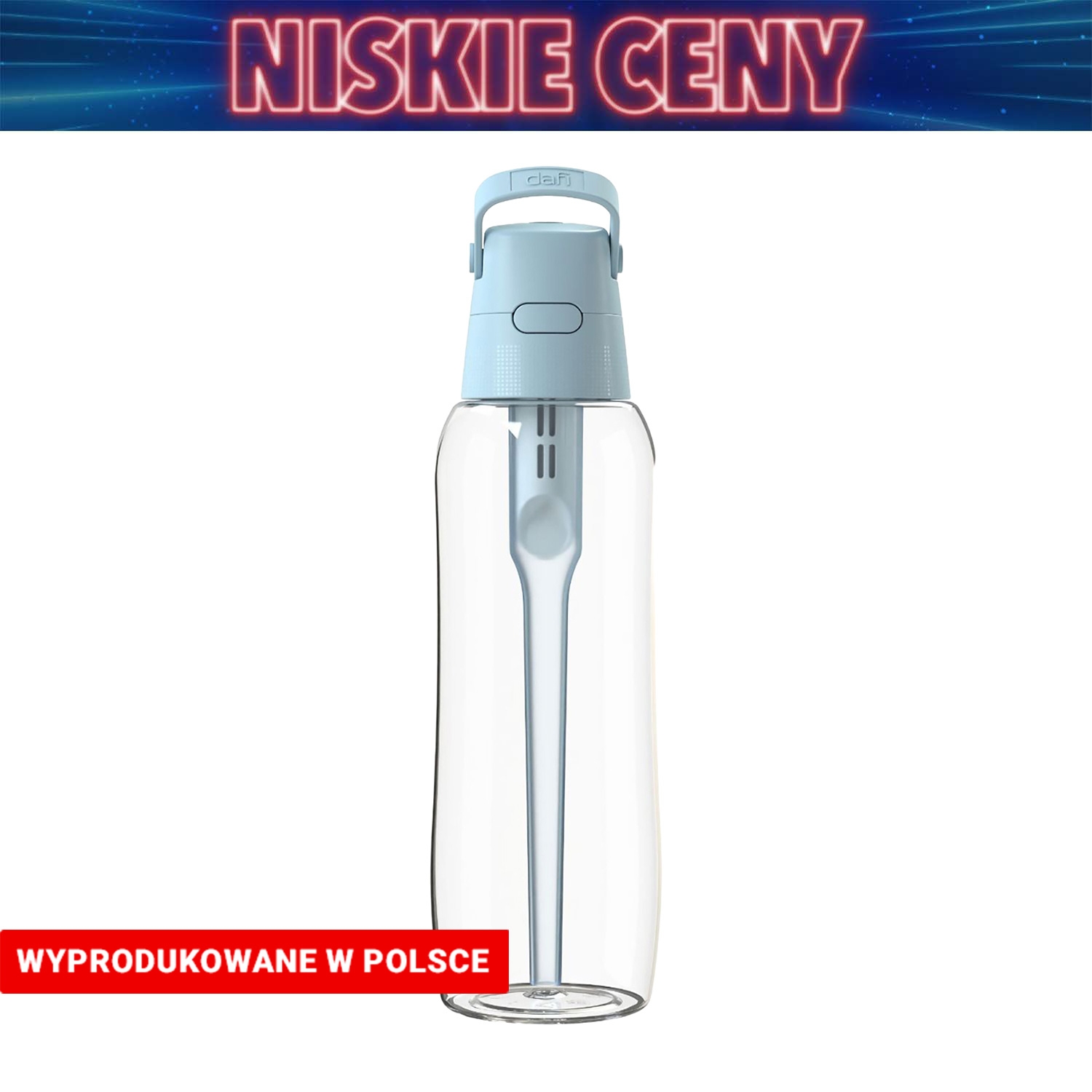 Butelka filtrująca 1 l Dafi Solid Max, dove blue