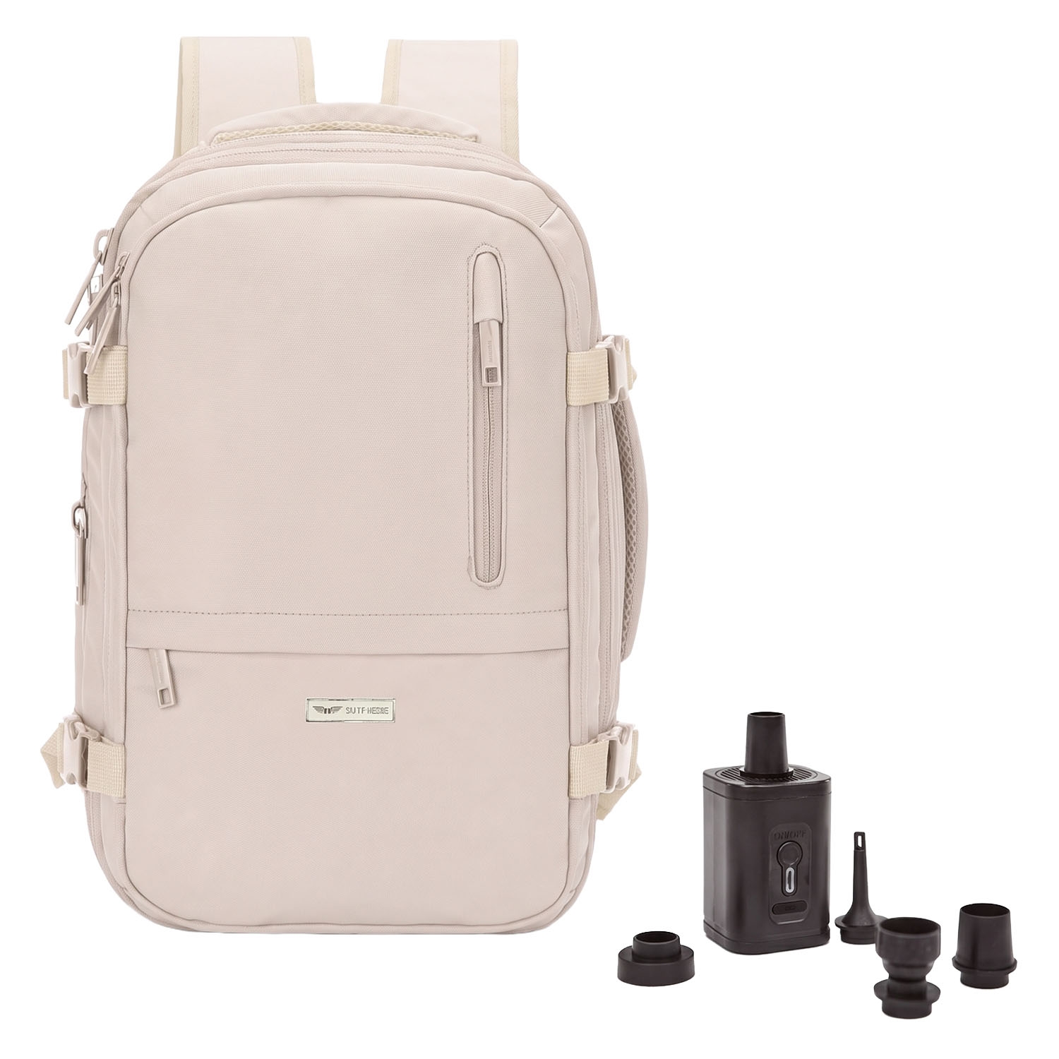 Plecak kompresyjny Wings Compresa, 20 l, z pompką, beżowy