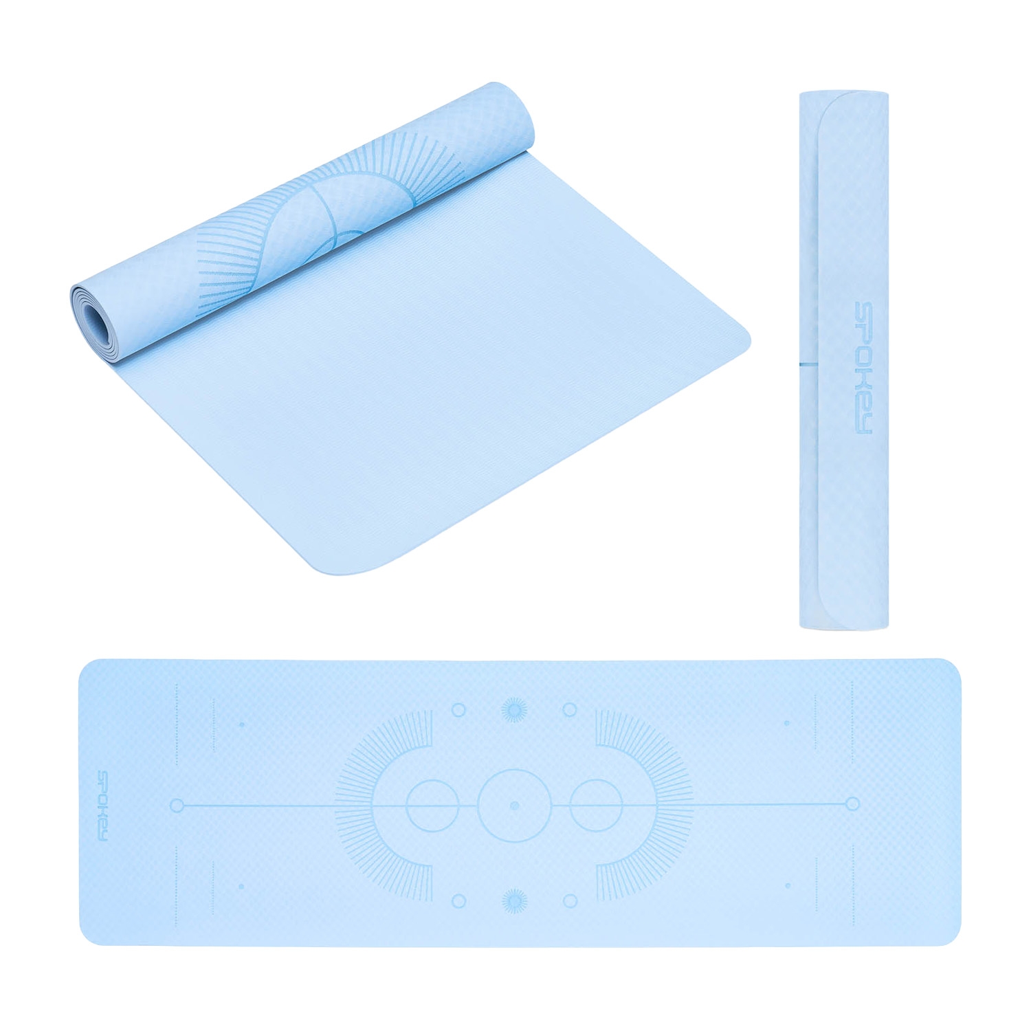 Mata do ćwiczeń Spokey Mandala, do fitnessu, pilatesu i jogi, 0,4 cm