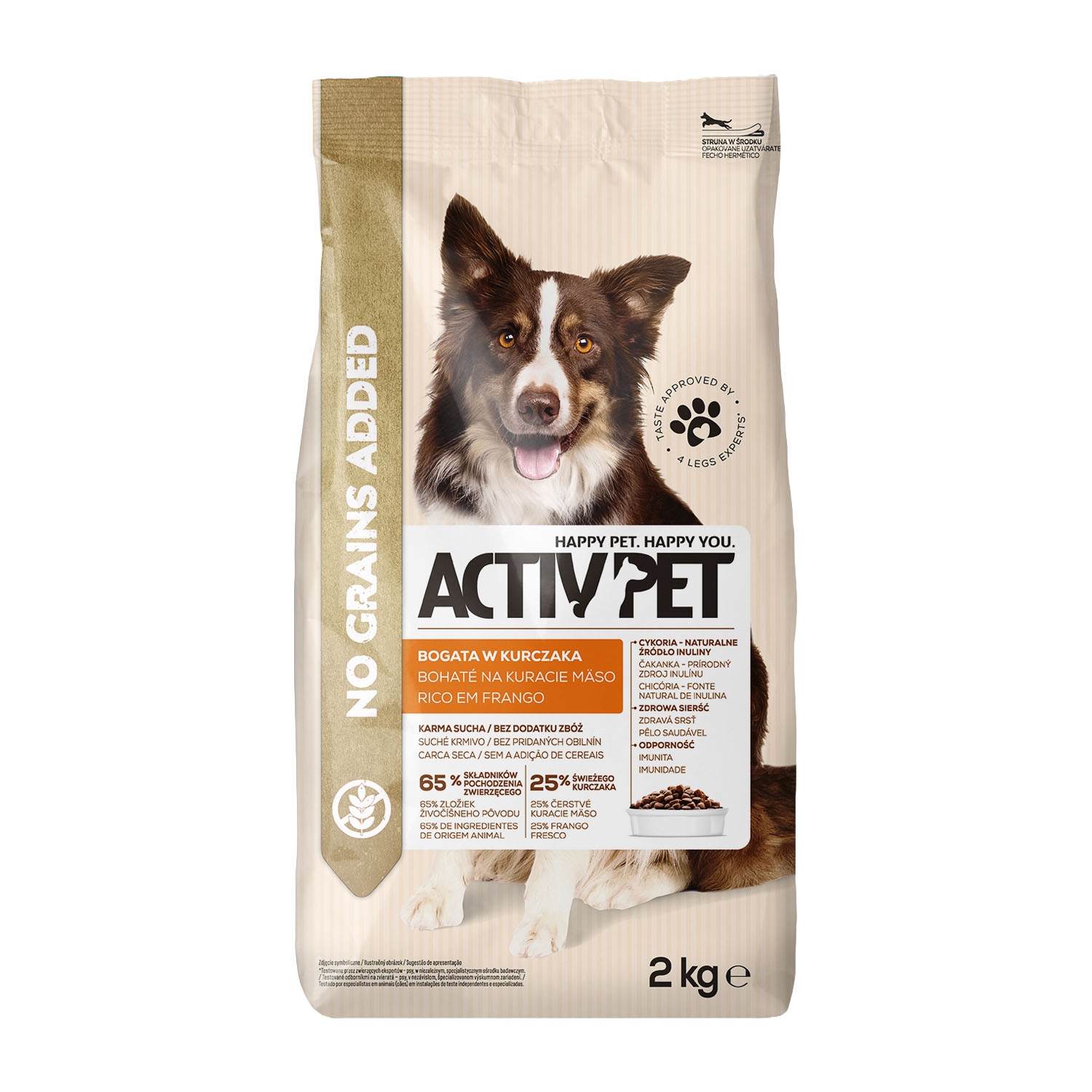 Karma dla psów Activ Pet Plus, sucha, bez zbóż, 6 x 2 kg
