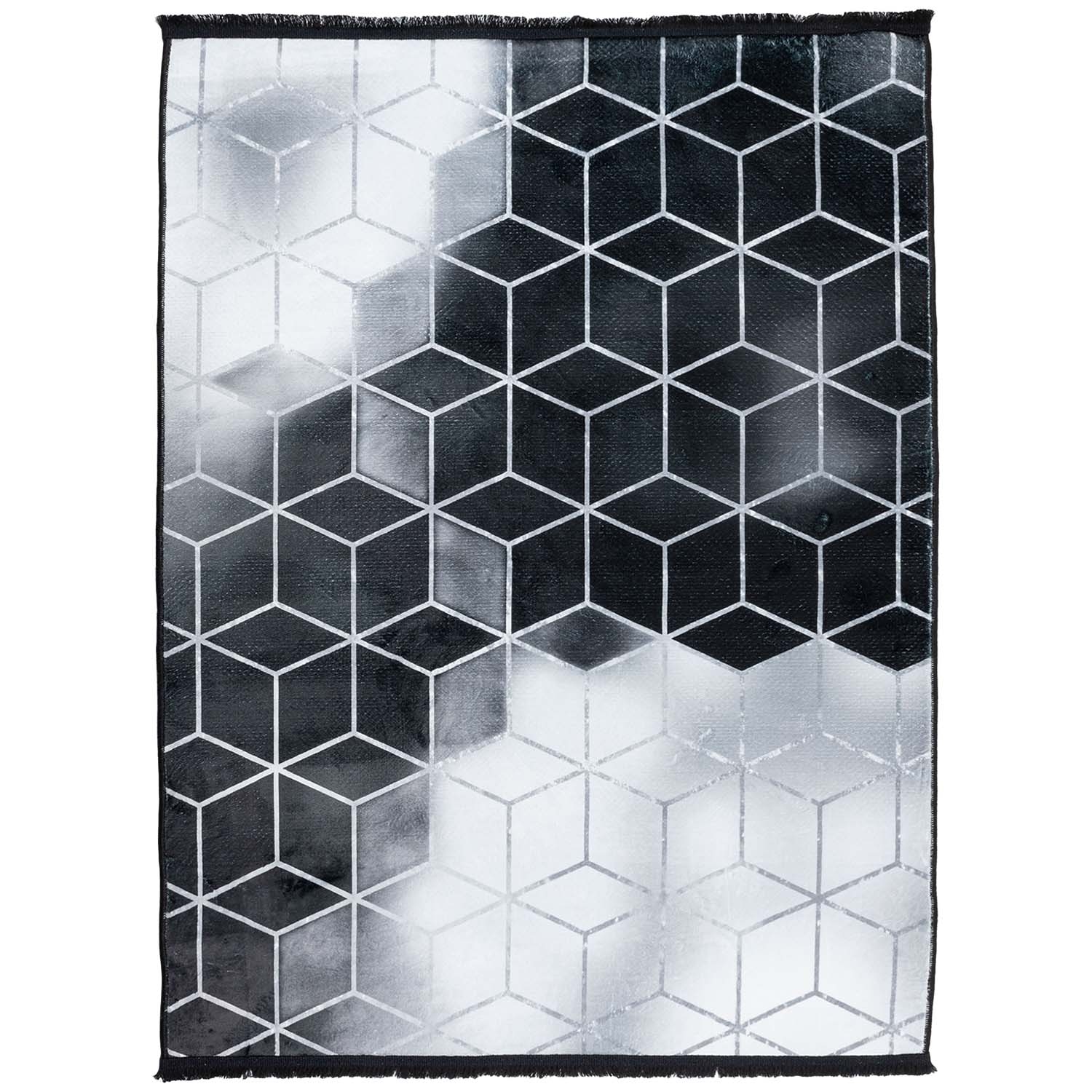 Dywan Multi-Decor Bamboo, 80 x 150 cm, szara geometria
