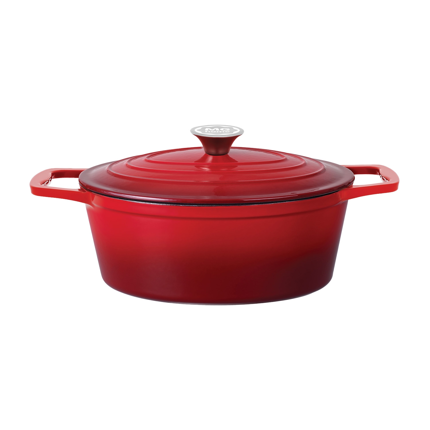 Brytfanna żeliwna MG Home Infinito, 3,9 l, czerwona