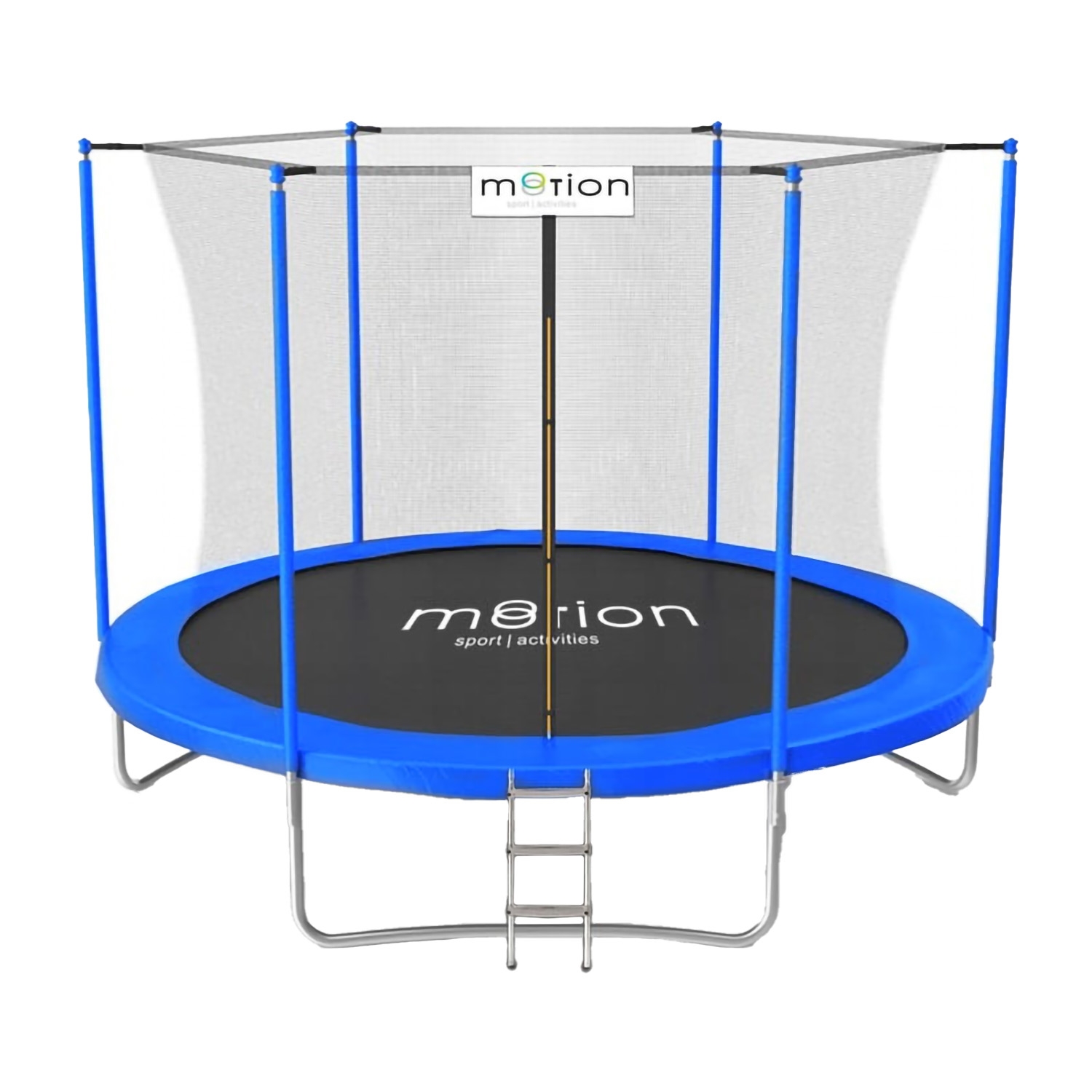 Trampolina Jumi Motion 8FT, 244 cm, z siatką wewnętrzną, niebieska