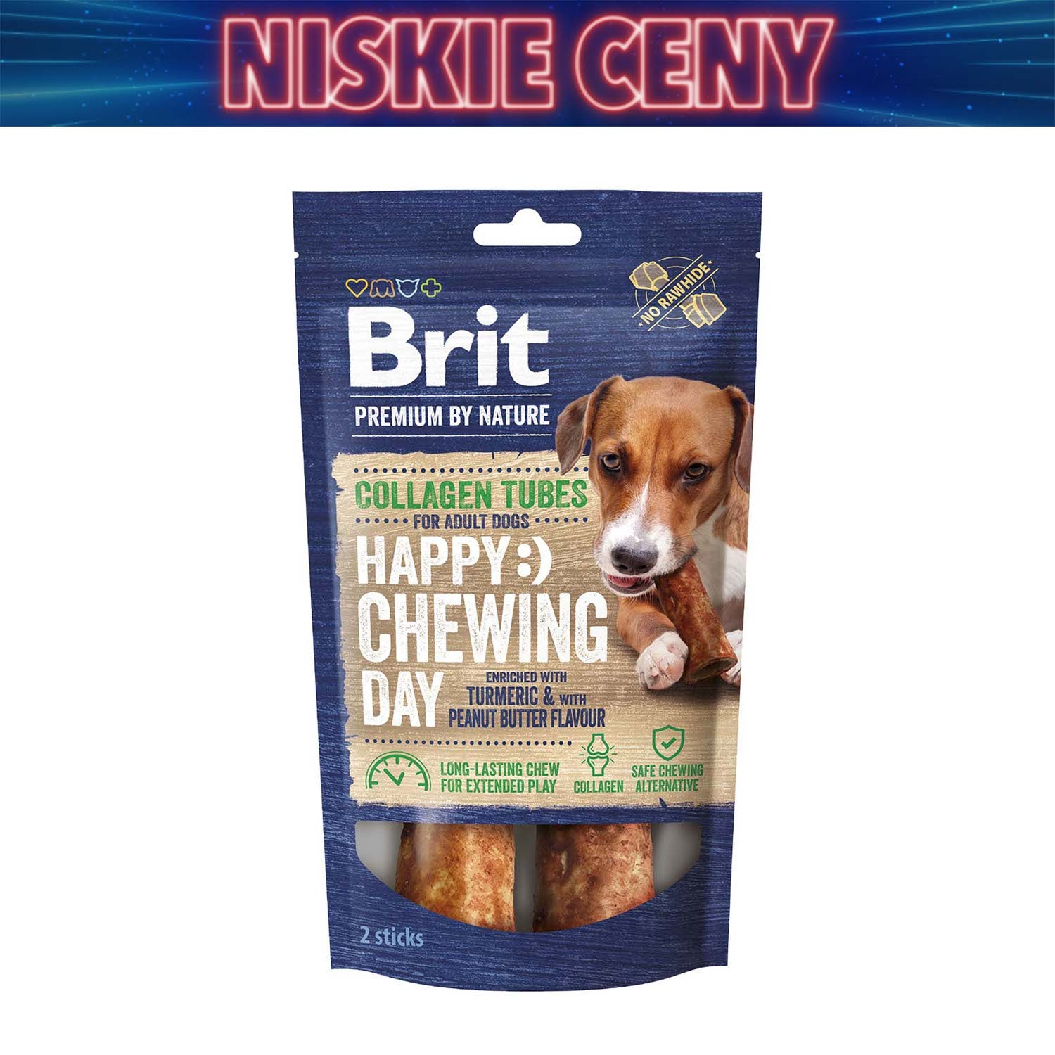 Przysmak dla psa Brit Premium By Nature, z kolagenem, rurki, 13 x 2 szt.
