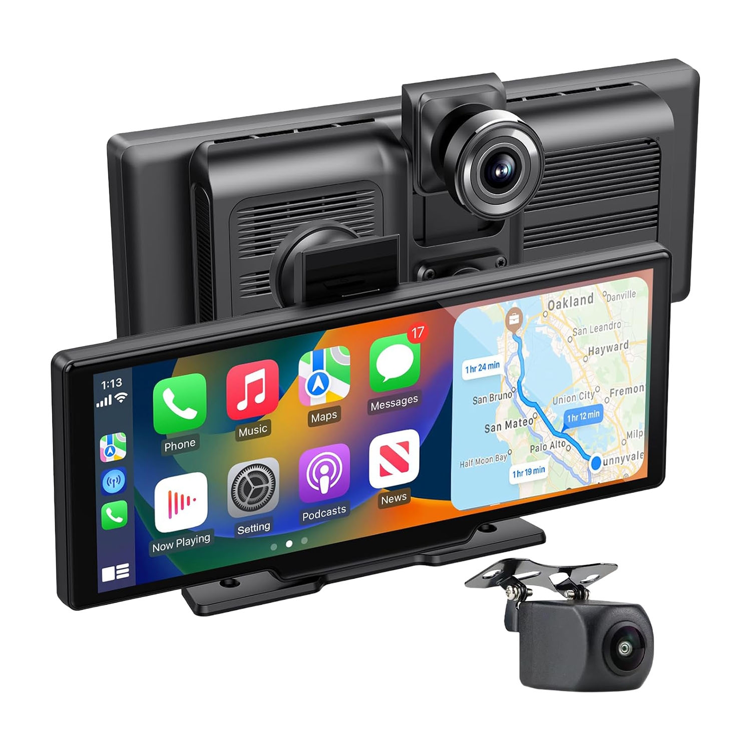 Tablet do auta CarPlay Android Auto Tracer, 10,26”, 2 kamery przód-tył