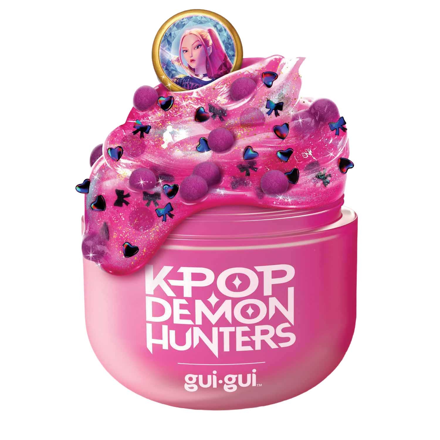 Slime Gui Gui KPop Demon Hunters Mira, różowy