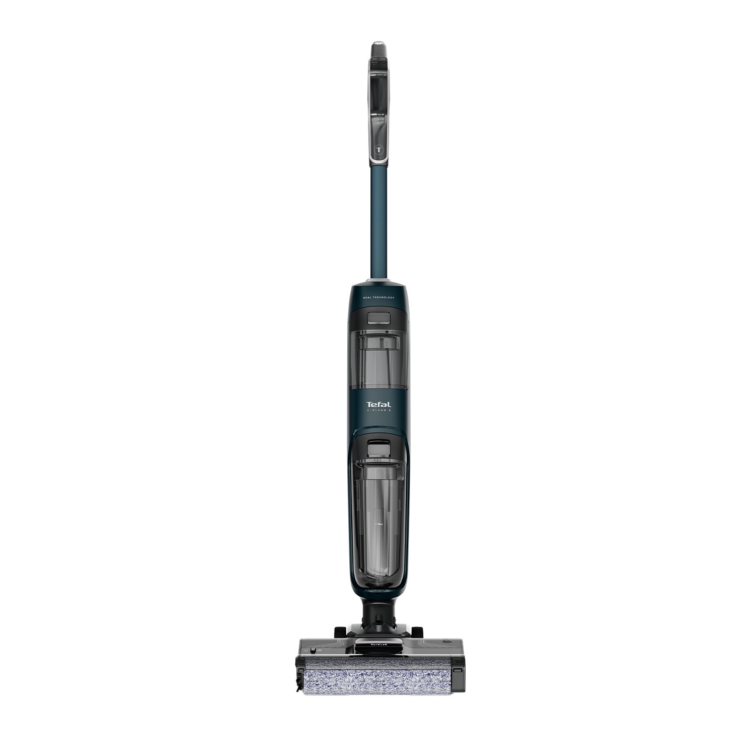 Odkurzacz pionowy mopujący Tefal X-Clean 2, bezprzewodowy, z funkcją samoczyszczenia, niebieski