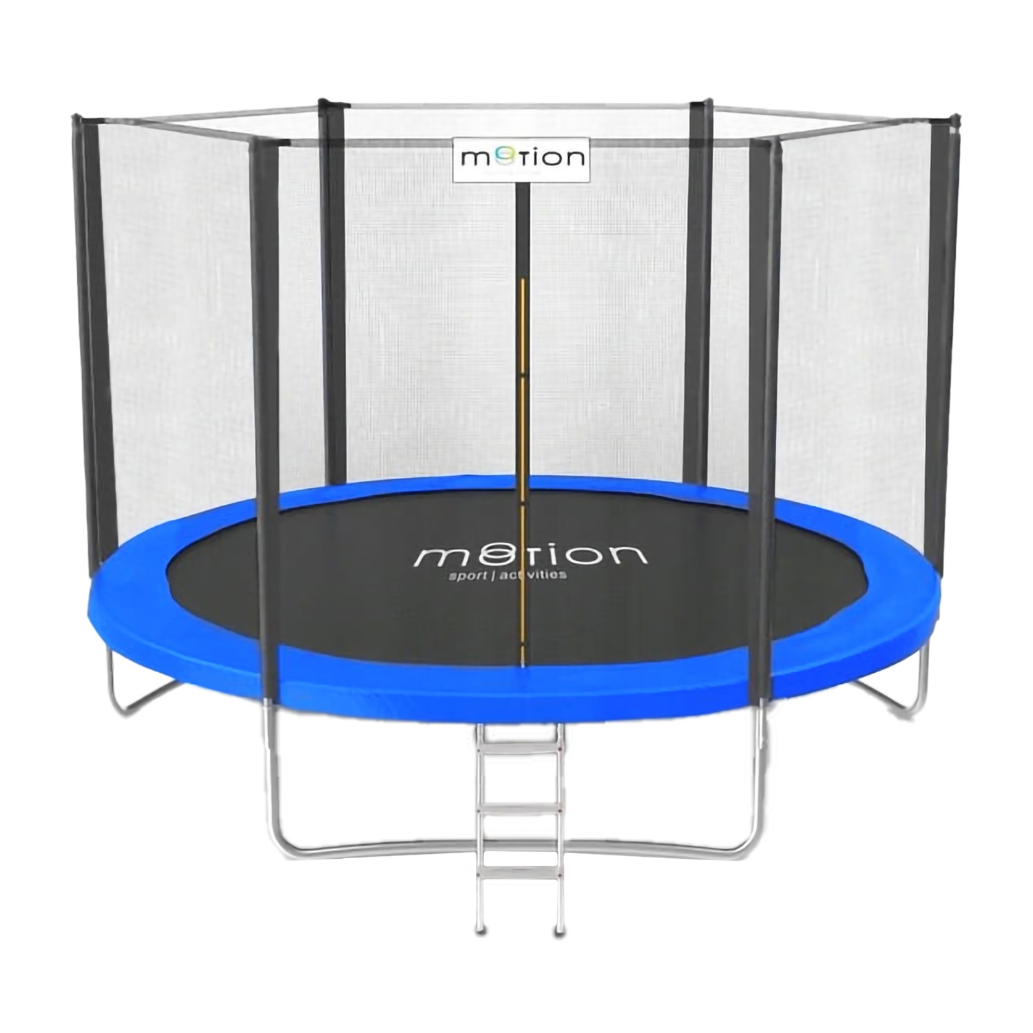 Trampolina Jumi Motion 8FT, 244 cm, z siatką zewnętrzną, niebieska