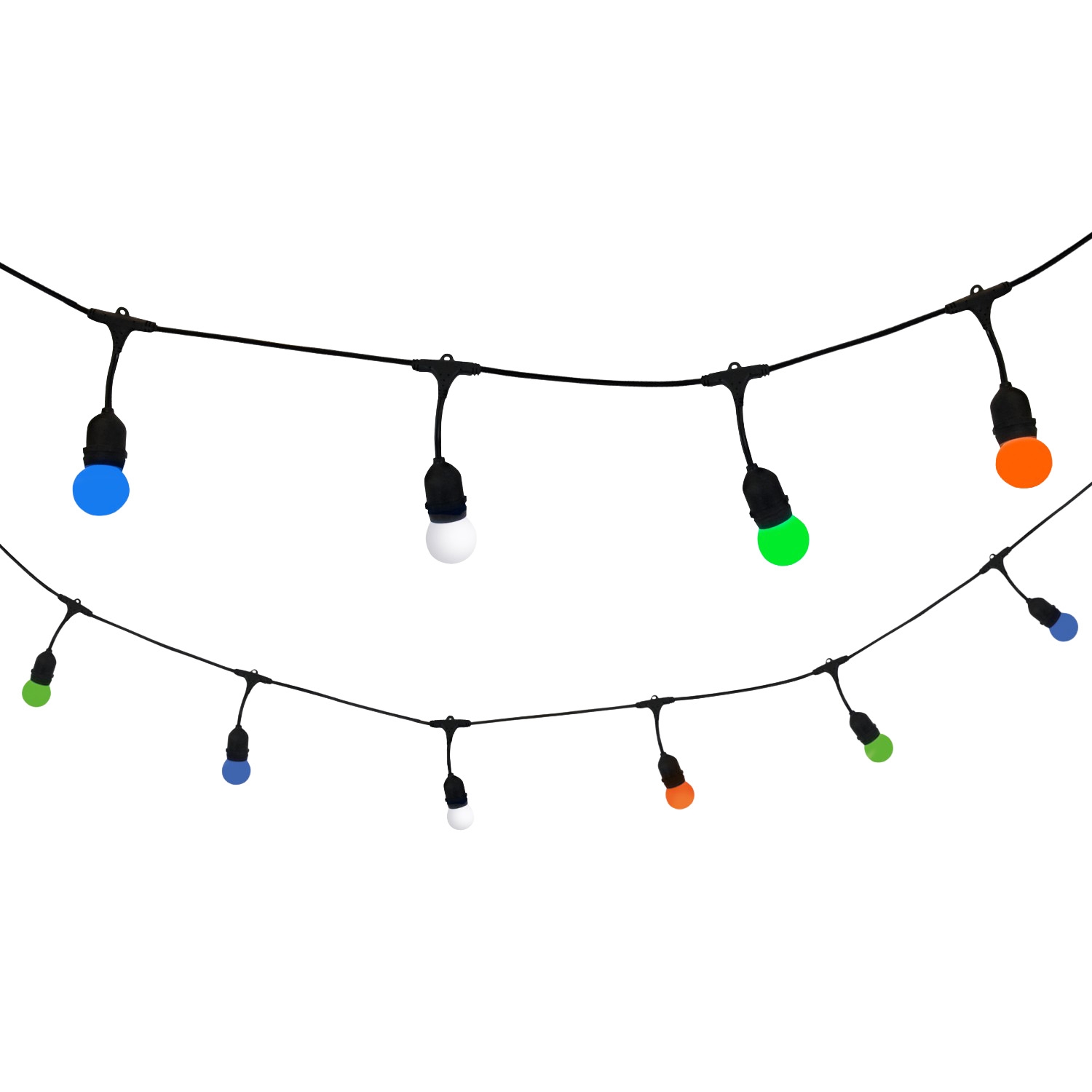 Girlanda ogrodowa Sanico Goldlux Party C Multi Color, 10 kolorowych żarówek, 5,6 m