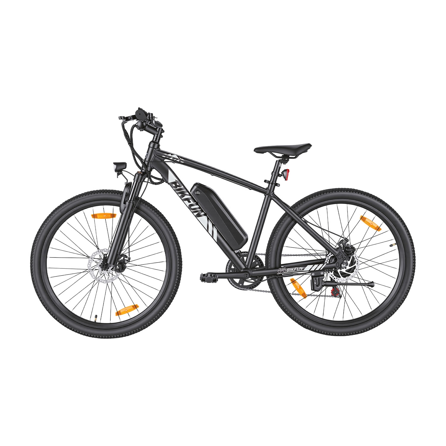 Rower elektryczny MTB Bikfun AMAK00051, koła 27,5'', biały