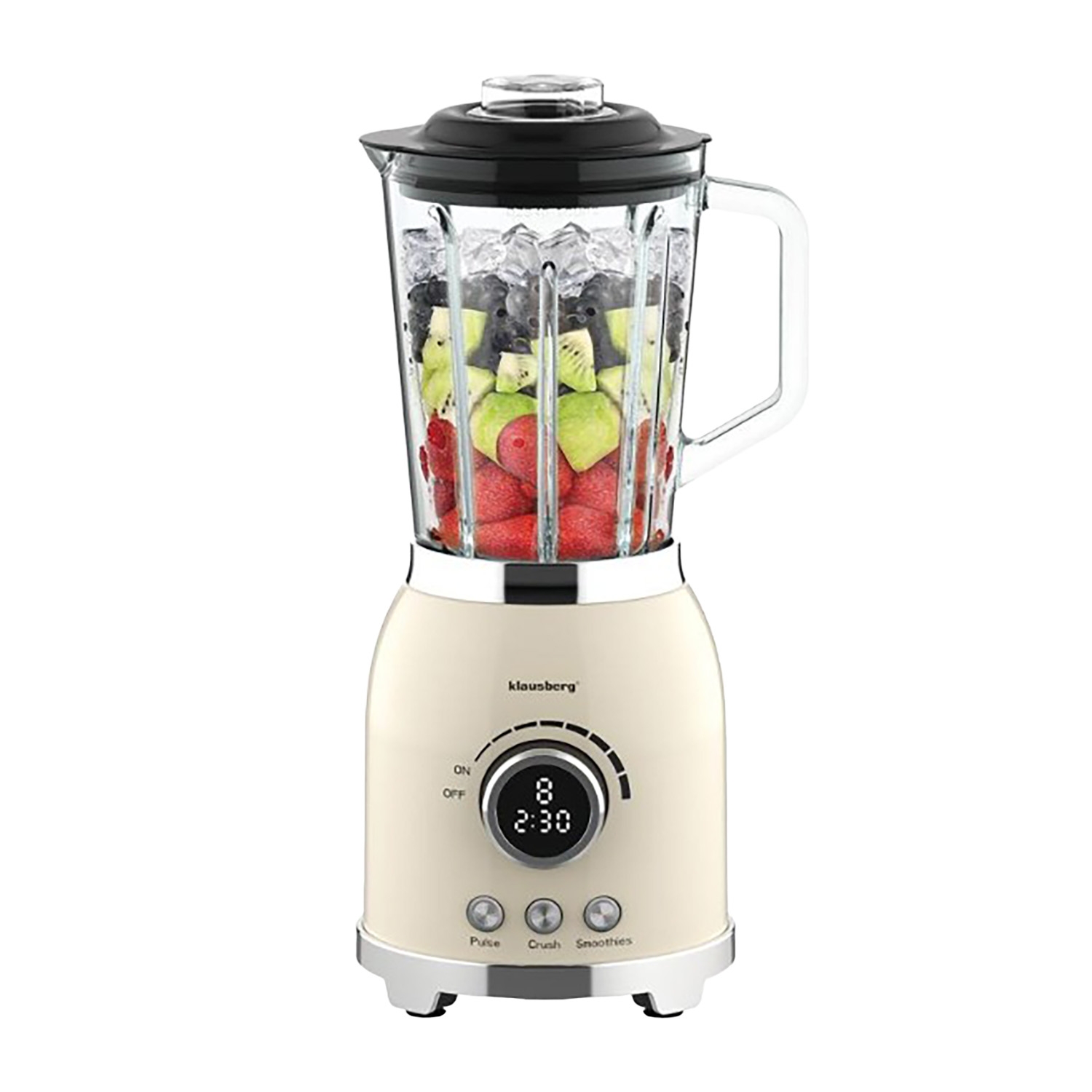 Blender kielichowy Klausberg, 600 W, 1,5 l, beżowy