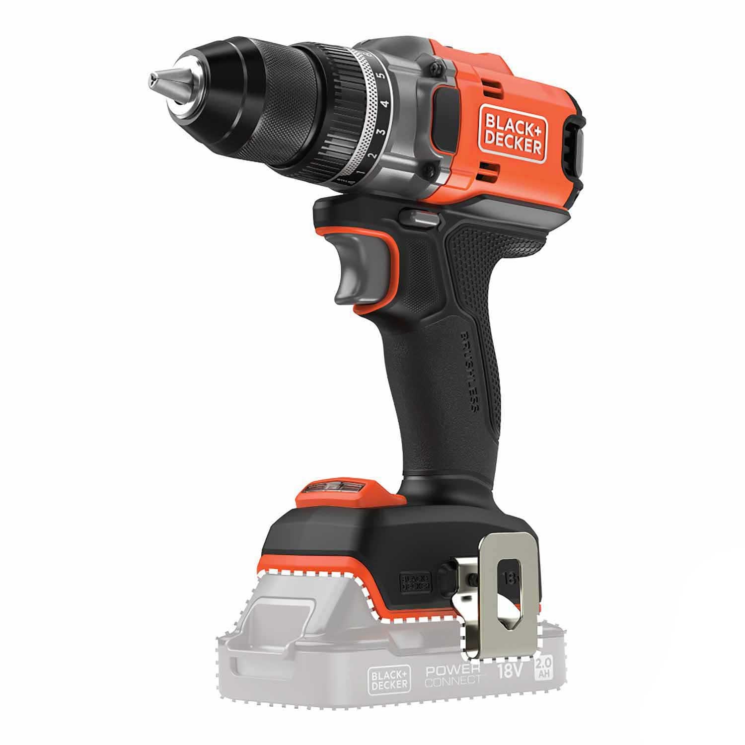 Akumulatorowa wiertarko-wkrętarka Black+Decker, 18 V, 50 Nm
