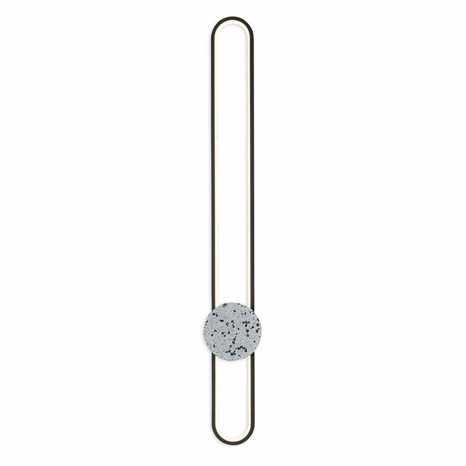 Lampa ścienna LED Sanico Goldlux Florentyna, 24 W, 4000K, lastryko, czarna