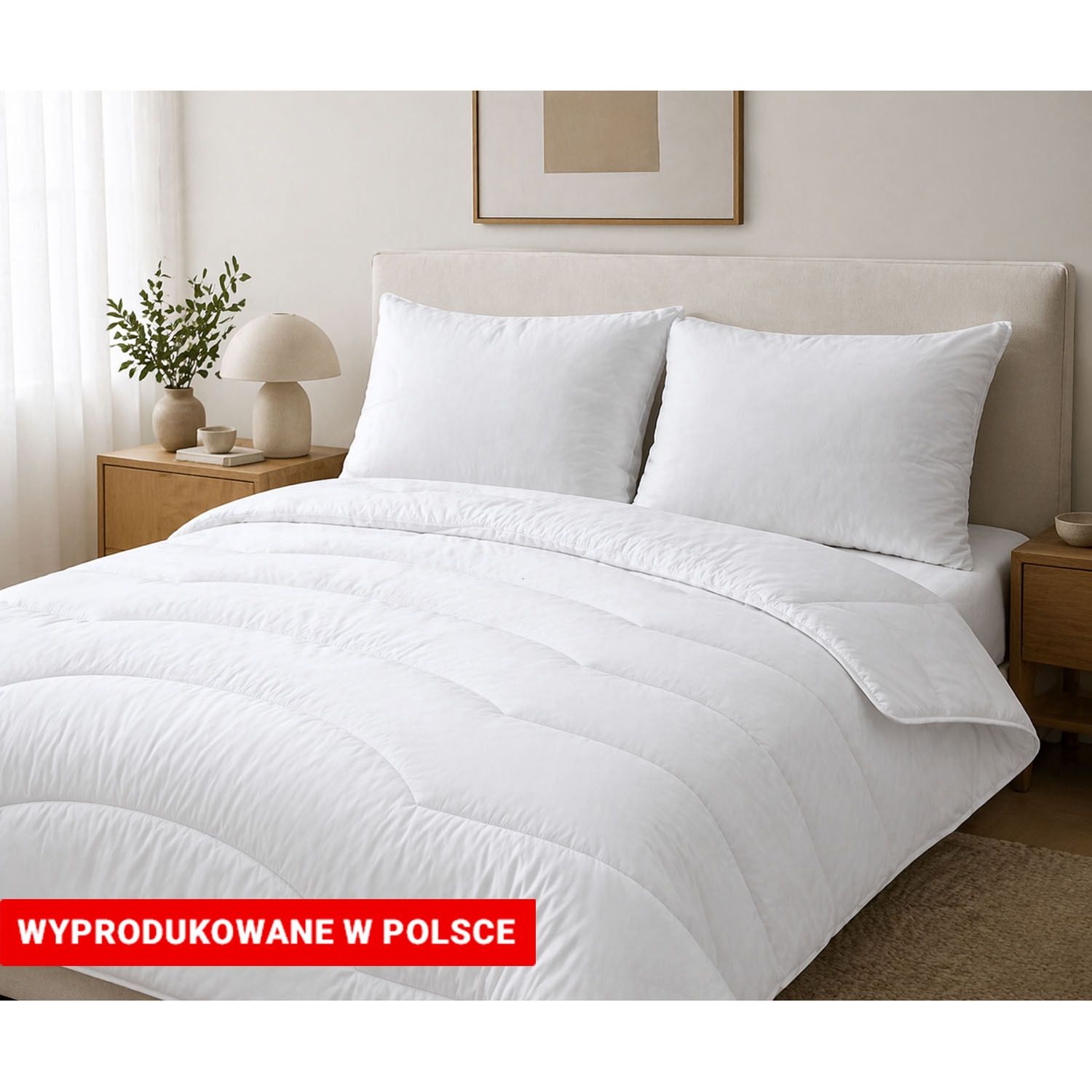 Poduszka 70 x 80 cm Wendre Cotton Percale, biała