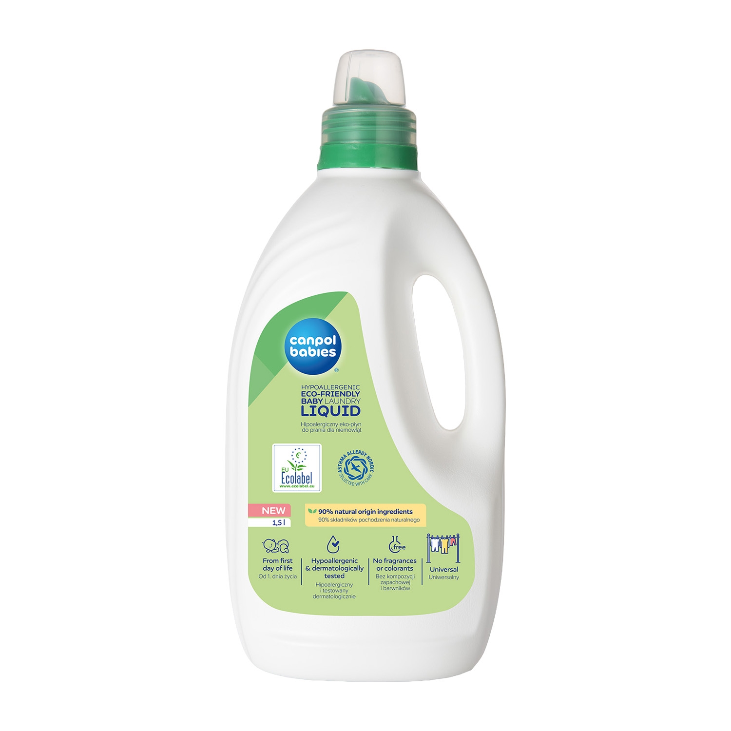 Płyn do prania dla niemowląt Canpol Babies, 1,5 l, hipoalergiczny