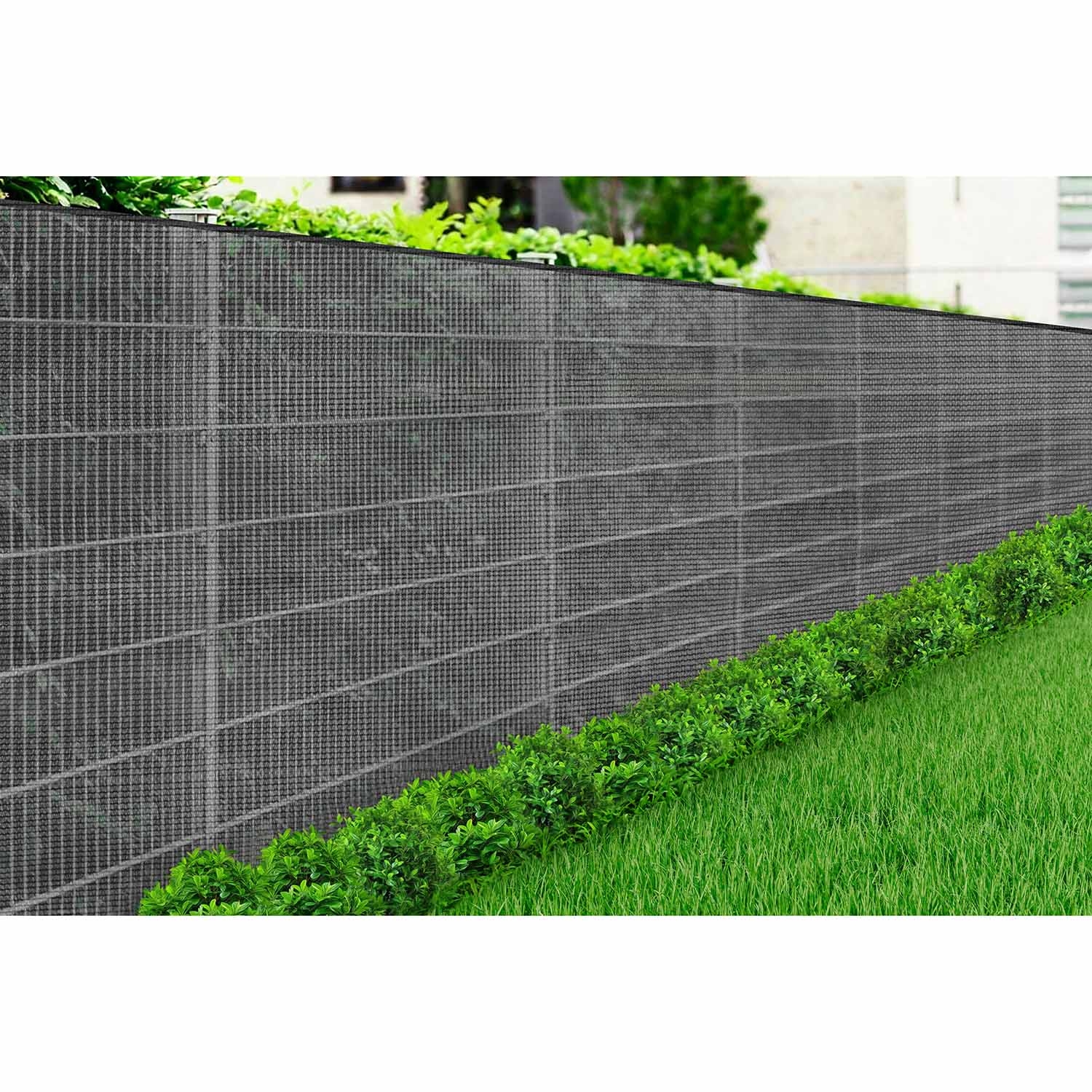Osłona na ogrodzenie Gardenic, 1,5 x 10 m, HDPE, szara