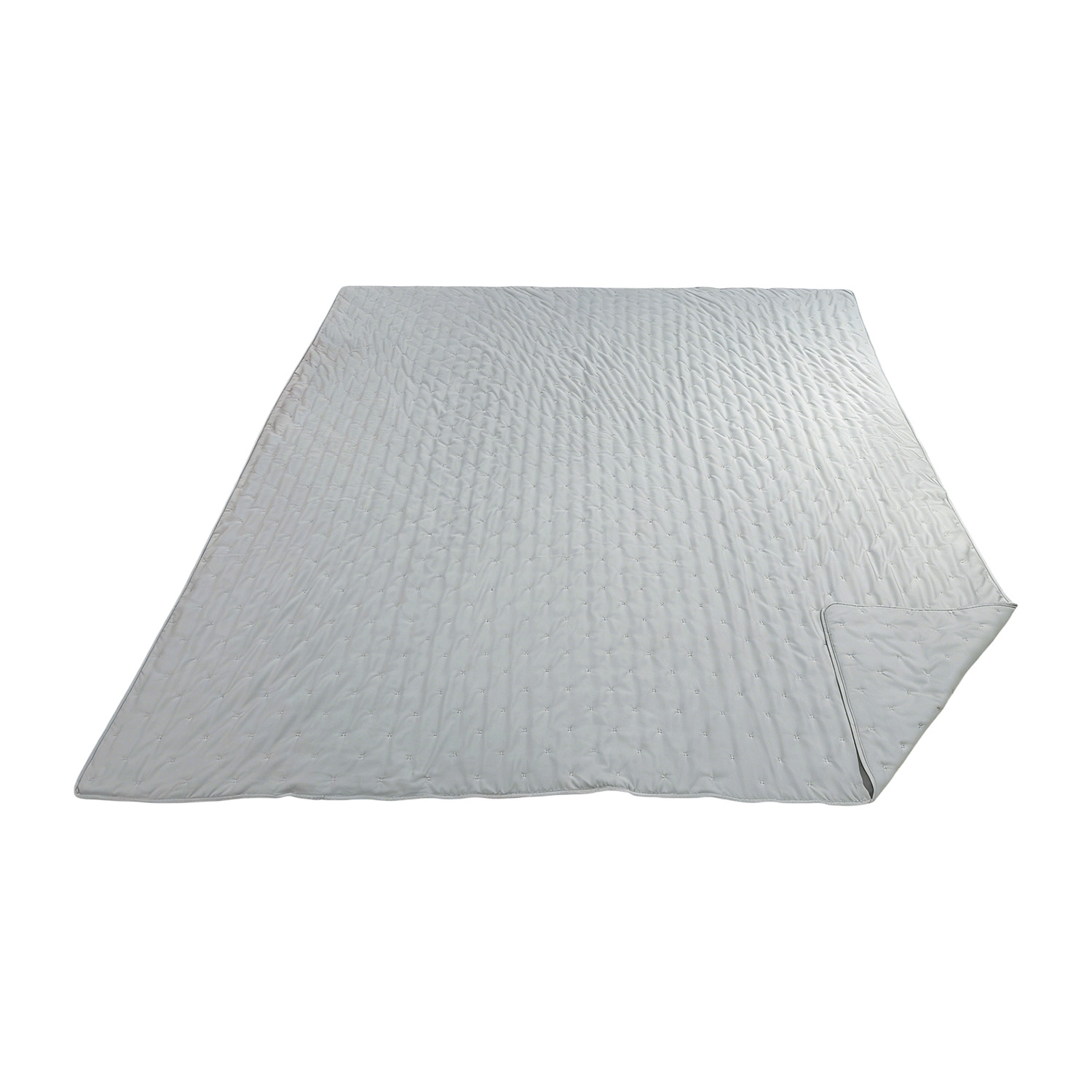 Narzuta na łóżko pikowana 200 x 220 cm Smukee Home, szara