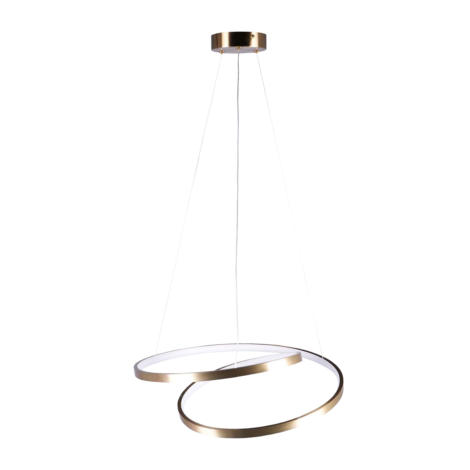 Lampa wisząca LED Sanico Goldlux Zefira, 50 cm, 4000K, złota