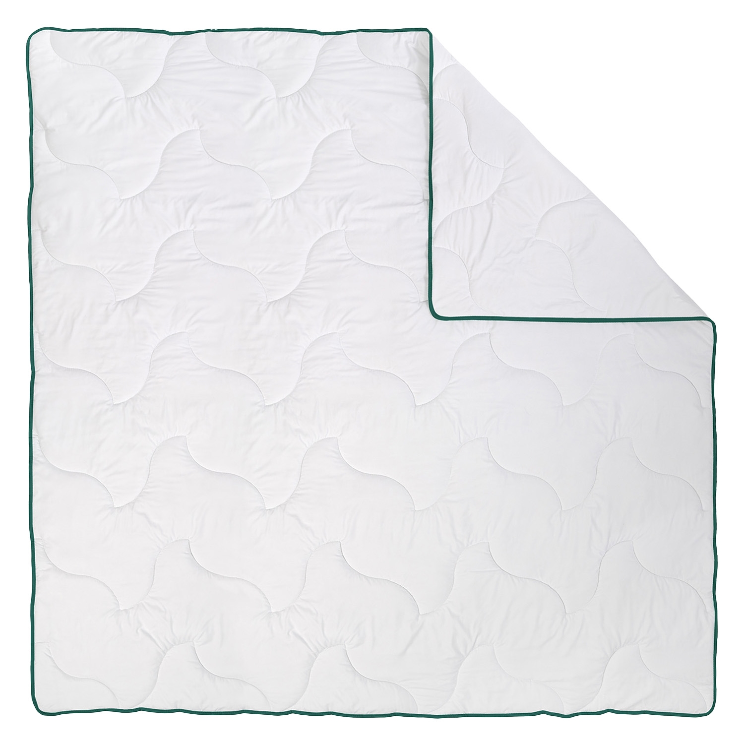 Kołdra 200 x 200 cm Aloe Vera, biała