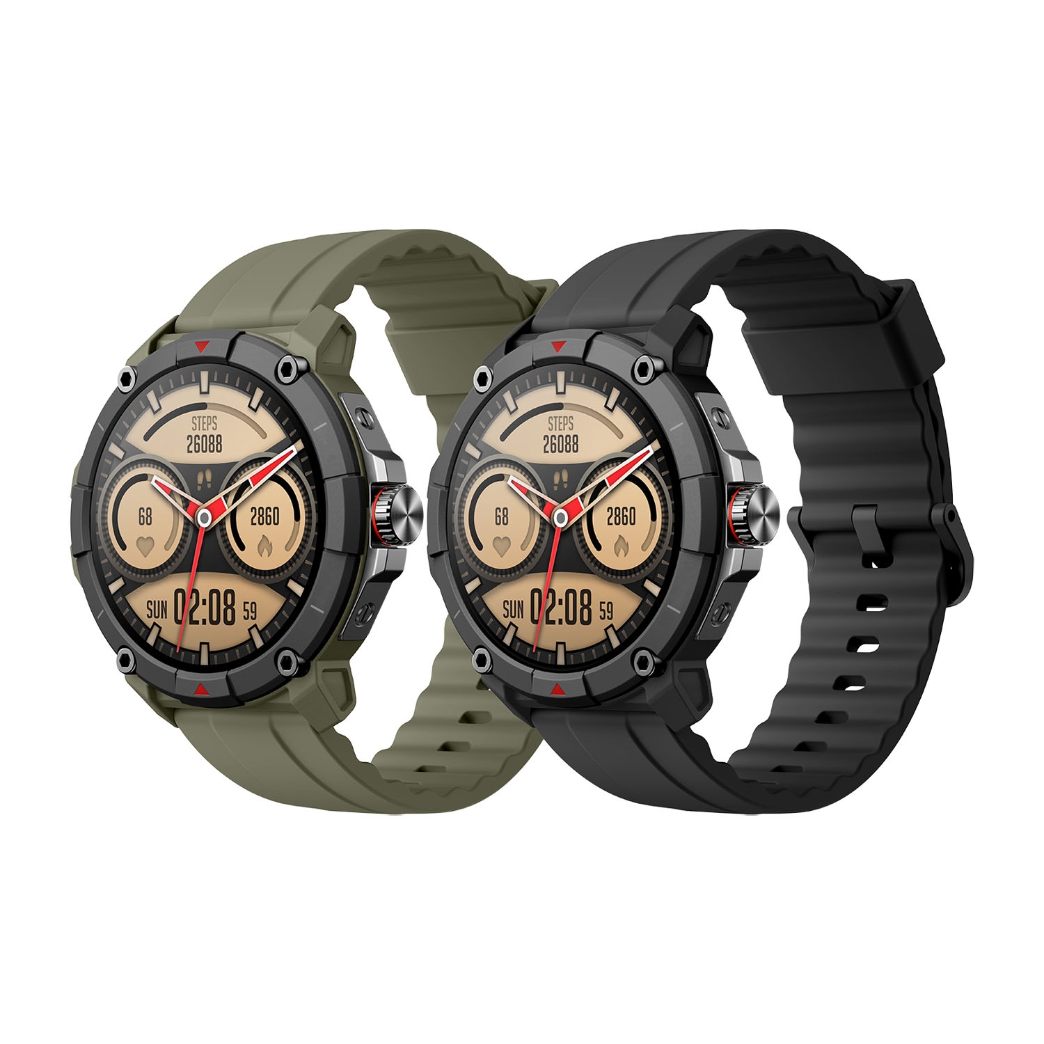 Smartwatch Tracer GP-Run, 1,38”, wodoodporny, 2 paski