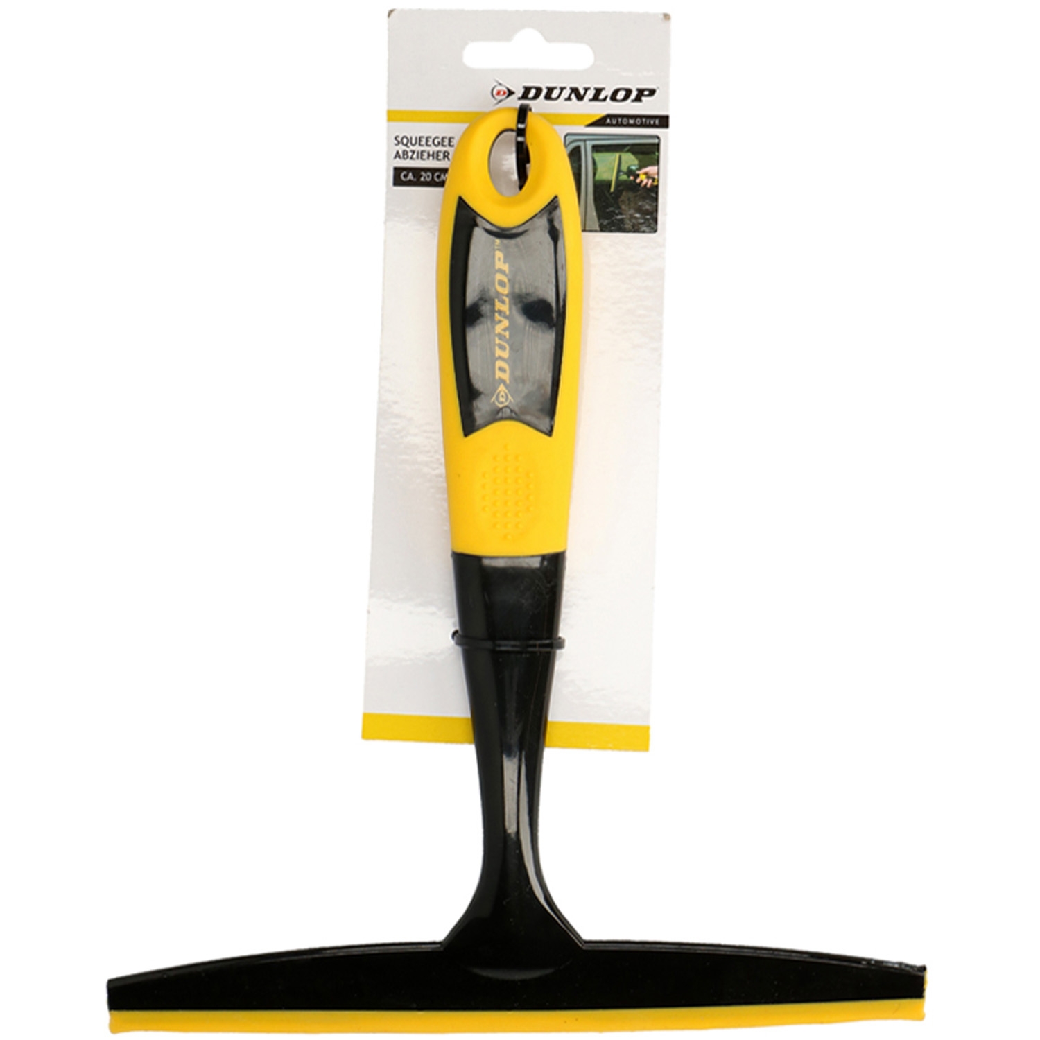 Ściągaczka wody z szyb i luster Dunlop, żółta