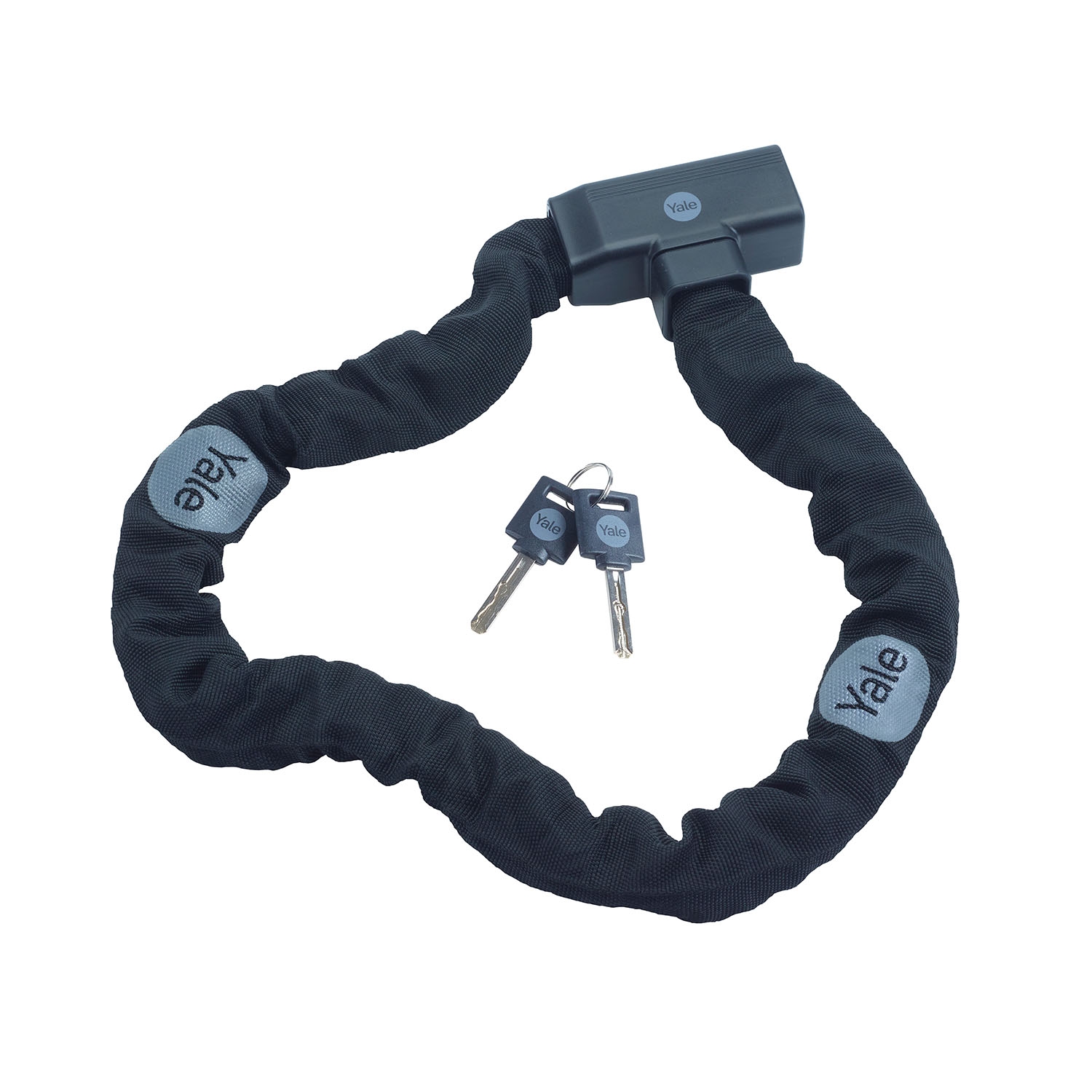 Łańcuch rowerowy z zamkiem na klucz Yale Essential Security, 90 x 0,8 cm
