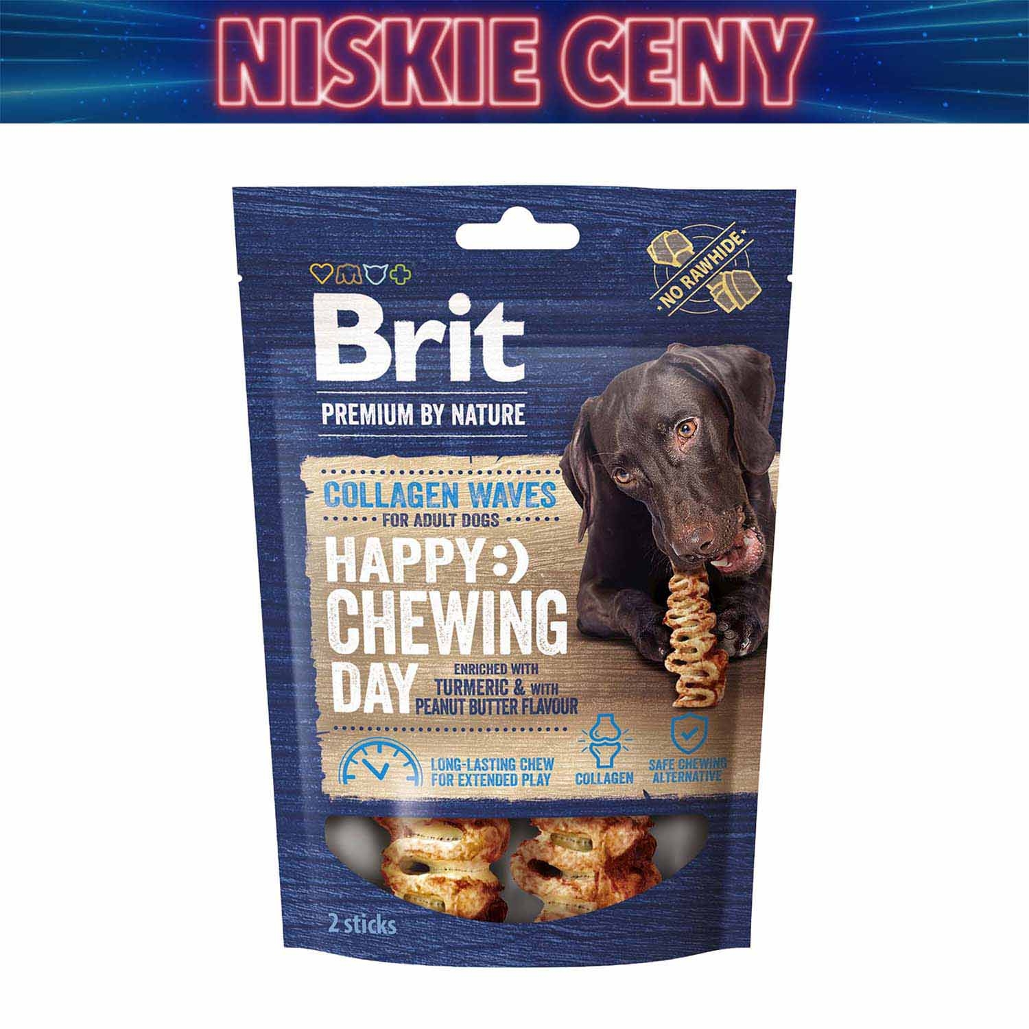 Przysmak dla psa Brit Premium By Nature, z kolagenem, falbanki, 15 x 2 szt.