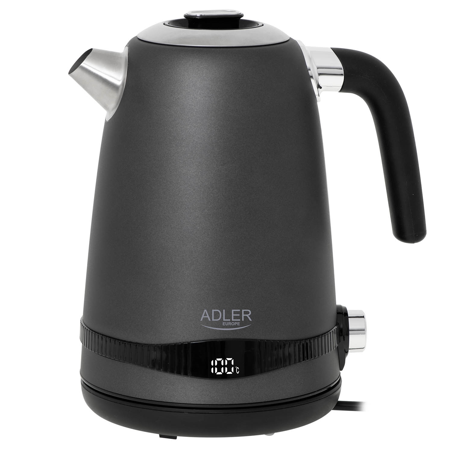Czajnik elektryczny stalowy Adler AD 1295G, 1,7 l, 2200 W, z regulacją temperatury
