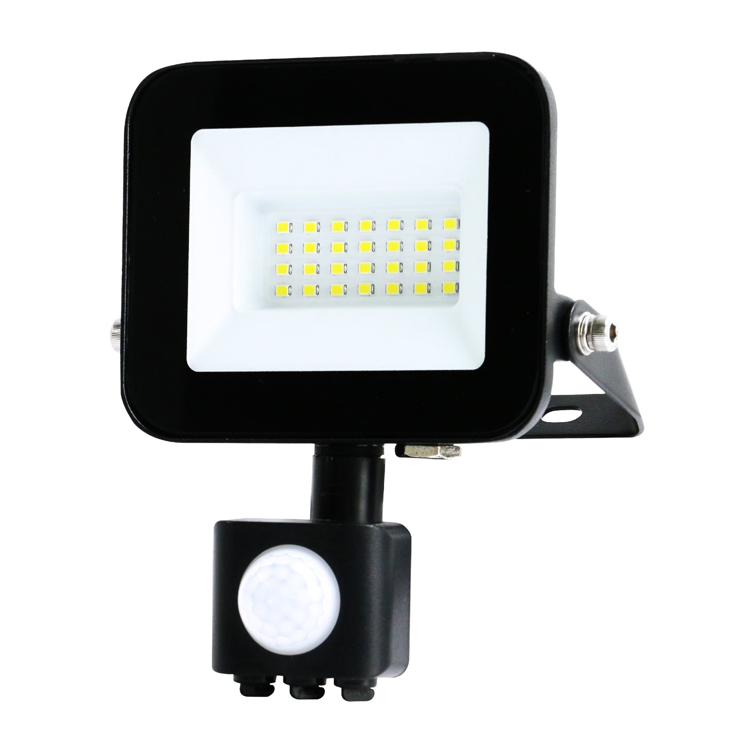 Naświetlacz LED Sanico SMD PIR, 20 W, 6500K, czujnik ruchu i zmierzchu